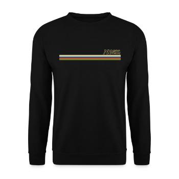 Magic: The Gathering Logo Mit Farben Der Magie - Unisex Pullover - Schwarz - Vorne - Alina (178cm) & Michal (187cm)