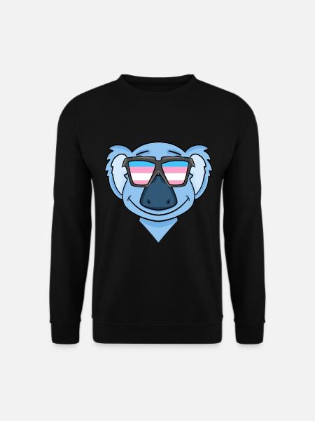 Transgender Transsexual Koala Gift - Unisex Sweatshirt - black