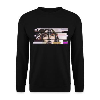 Dolmengöttin Langeneichstädt - Unisex Pullover - Schwarz - Vorne - Alina (178cm) & Michal (187cm)