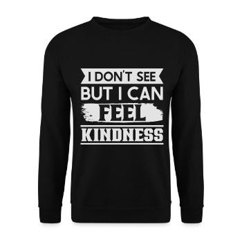 Blindness consciousness Blind by law - Unisex Sweatshirt - black - Front - Alina (178cm) & Michal (187cm)
