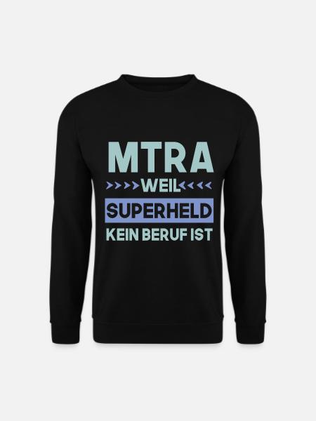 MTRA, weil Superheld kein beruf ist Radiologie - Unisex Pullover - Schwarz