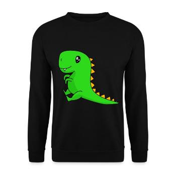 Dinosaures - Sweat-shirt Unisexe - noir - Devant - Alina (178cm) & Michal (187cm)