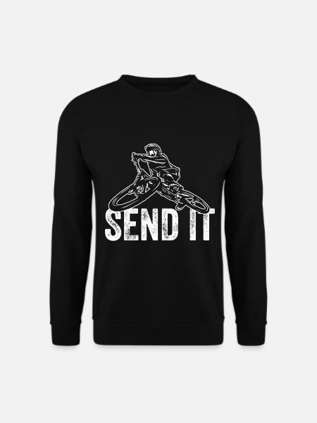 Send It MTB E-Bike Elektrisches Mountainbike - Unisex Pullover - Schwarz