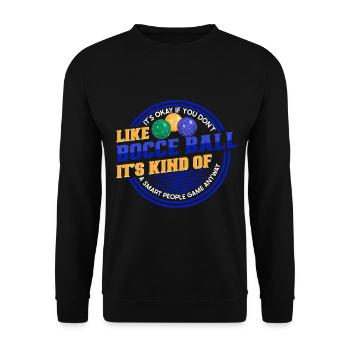 Boccia Spieler Boccia Spiel Boule - Unisex Pullover - Schwarz - Vorne - Alina (178cm) & Michal (187cm)