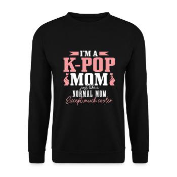K-Pop-Fan Geschenk Koreanische Popmusik - Unisex Pullover - Schwarz - Vorne - Alina (178cm) & Michal (187cm)