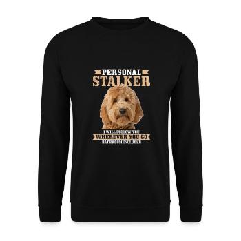 Goldendoodle Dog The Dood Gift - Unisex Sweatshirt - black - Front - Alina (178cm) & Michal (187cm)