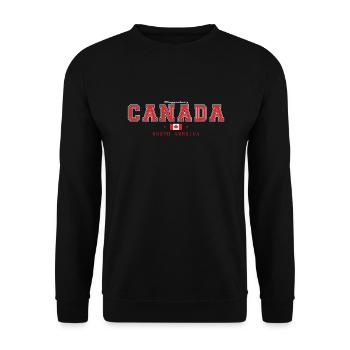 Canada - Unisex Pullover - Schwarz - Vorne - Alina (178cm) & Michal (187cm)
