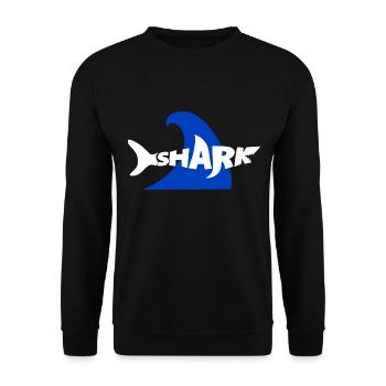 Ein Hai - Unisex Pullover - Schwarz - Vorne - Alina (178cm) & Michal (187cm)