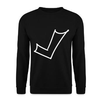 Hook Emoji Sketch Dessin - Sweat-shirt Unisexe - noir - Devant - Alina (178cm) & Michal (187cm)