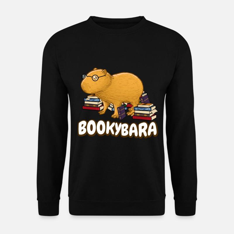 Reading Capybara Books - Unisex Sweatshirt - black