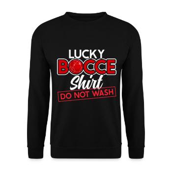 Boccia Spieler Boccia Spiel Boule - Unisex Pullover - Schwarz - Vorne - Alina (178cm) & Michal (187cm)