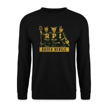 Richmond Professional Institute Gr�ne Teufel - Unisex Pullover - Schwarz - Vorne - Alina (178cm) & Michal (187cm)