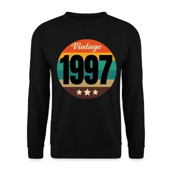 JAHRGANG 1997 - Unisex Pullover - Schwarz - Vorne - Alina (178cm) & Michal (187cm)