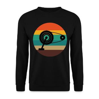 Fahrrad Fahrrad - Unisex Pullover - Schwarz - Vorne - Alina (178cm) & Michal (187cm)