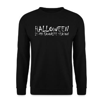 Halloween ist meine Lieblingssaison Halloween - Unisex Pullover - Schwarz - Vorne - Alina (178cm) & Michal (187cm)