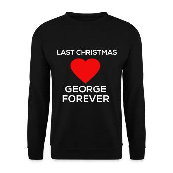 Last christmas george forever michael - Unisex Pullover - Schwarz - Vorne - Alina (178cm) & Michal (187cm)