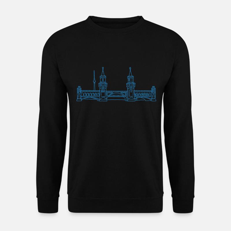 Oberbaumbrücke in Berlin - Unisex Pullover - Schwarz