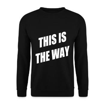 This is the Way - Unisex Pullover - Schwarz - Vorne - Alina (178cm) & Michal (187cm)
