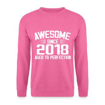 Vintage 2018 6th Anniversary Gift 2018 - Unisex Sweatshirt - pink - Front
