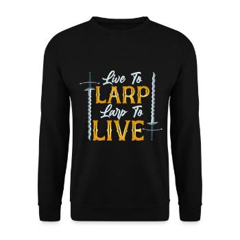 Larp Larper Larping Live Action Jeu de rôle - Sweat-shirt Unisexe - noir - Devant - Alina (178cm) & Michal (187cm)