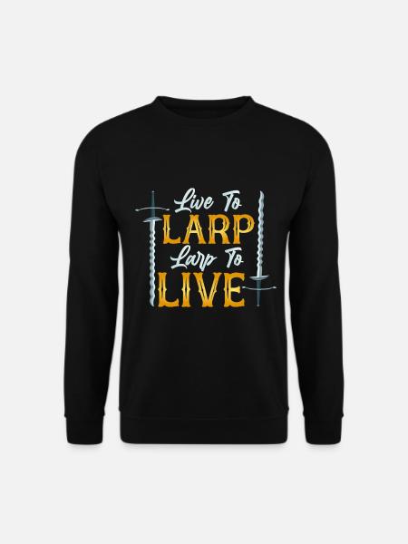 Larp Larper Larping Live Action Rollenspiel - Unisex Pullover - Schwarz