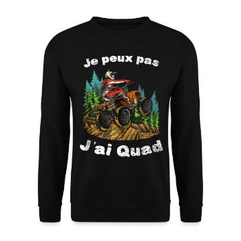 Je Peux Pas J'ai Quad - Sweat-shirt Unisexe - noir - Devant - Alina (178cm) & Michal (187cm)