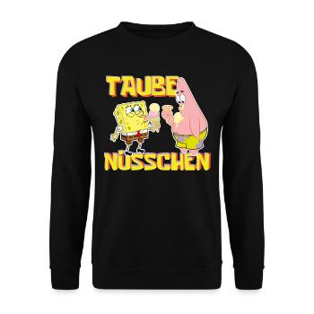 Bob l'Éponge Taube Nüsschen Patrick Eis - Sweat-shirt Unisexe - noir - Devant - Alina (178cm) & Michal (187cm)