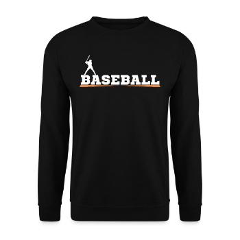 Baseball - Unisex Pullover - Schwarz - Vorne - Alina (178cm) & Michal (187cm)