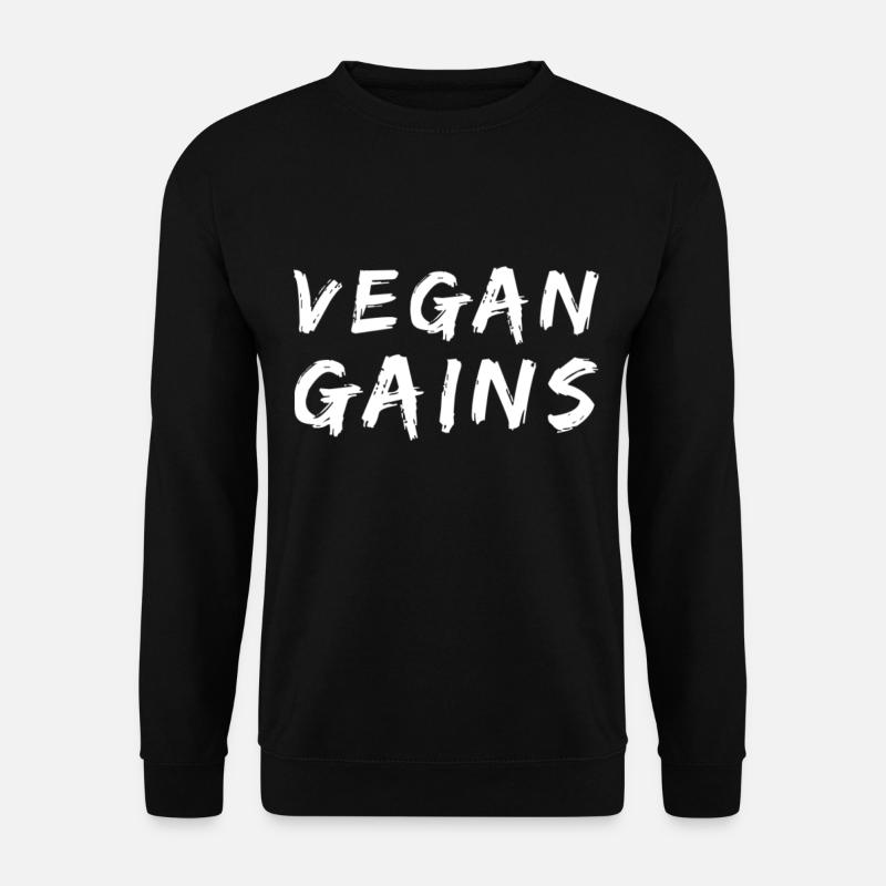 Vegan Gains - Unisex Pullover - Schwarz