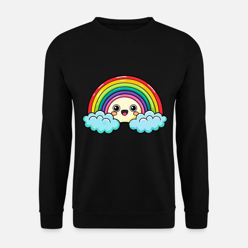 Süßer Regenbogen - Unisex Pullover - Schwarz