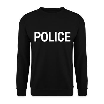 Police, Police - Unisex Sweatshirt - black - Front - Alina (178cm) & Michal (187cm)