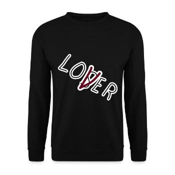 It es Lover Loser Film - Unisex Pullover - Schwarz - Vorne - Alina (178cm) & Michal (187cm)