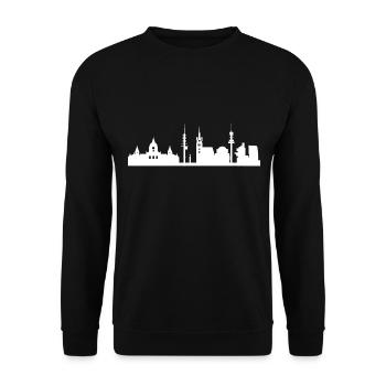 Hanover - Unisex Sweatshirt - black - Front - Alina (178cm) & Michal (187cm)