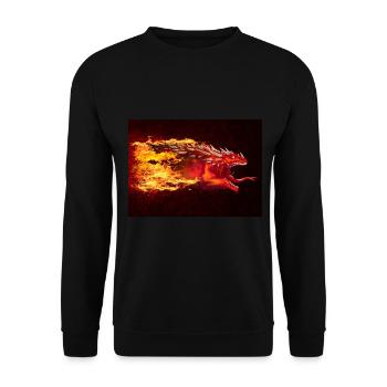SERPENT DRAGON SUGAAR - Sweat-shirt Unisexe - noir - Devant - Alina (178cm) & Michal (187cm)