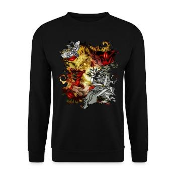 Quatrième mélange - Sweat-shirt Unisexe - noir - Devant - Alina (178cm) & Michal (187cm)