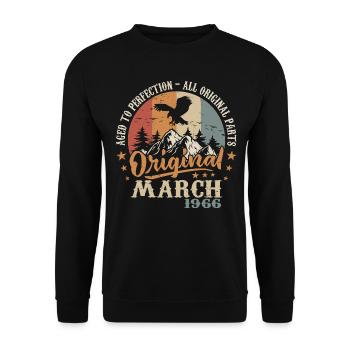 Mars 1966 Jubilé 1966 Légendes Mars 1966 - Sweat-shirt Unisexe - noir - Devant - Alina (178cm) & Michal (187cm)