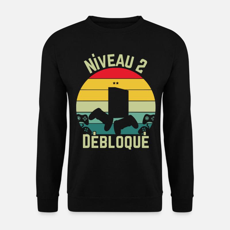 Level 2 Unlocked - Unisex Sweatshirt - black