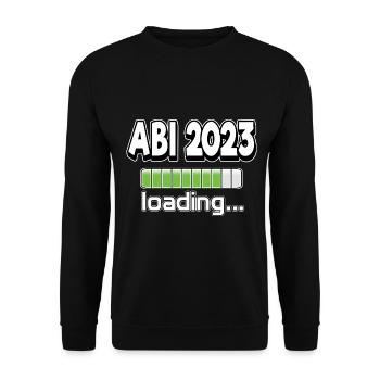 ABI 2023 Abitur 2023 Geschenkidee Abschlussklasse - Unisex Pullover - Schwarz - Vorne - Alina (178cm) & Michal (187cm)