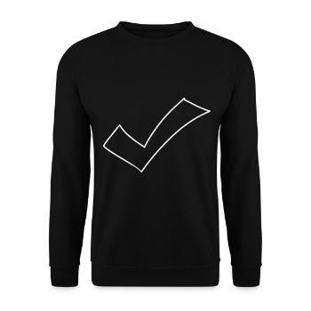 Hook Emoji Sketch Dessin - Sweat-shirt Unisexe - noir - Devant - Alina (178cm) & Michal (187cm)