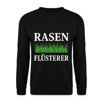 Lawn Whisperer drôle de jardinier disant - Sweat-shirt Unisexe - noir - Devant - Alina (178cm) & Michal (187cm)