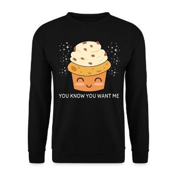 Vous savez que vous me voulez - Sweat-shirt Unisexe - noir - Devant - Alina (178cm) & Michal (187cm)