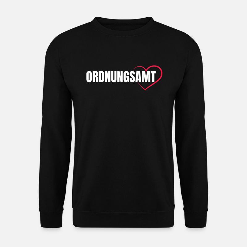 Ordnungsamt Fasching Karneval Beamter Geschenk - Unisex Pullover - Schwarz