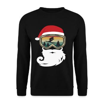 Ski Noël Skieur Apres Ski Gift - Sweat-shirt Unisexe - noir - Devant - Alina (178cm) & Michal (187cm)