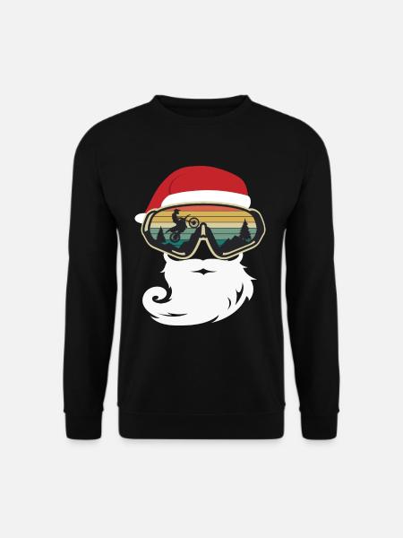 Motocross Noël Motard Biker Cadeau - Sweat-shirt Unisexe - noir