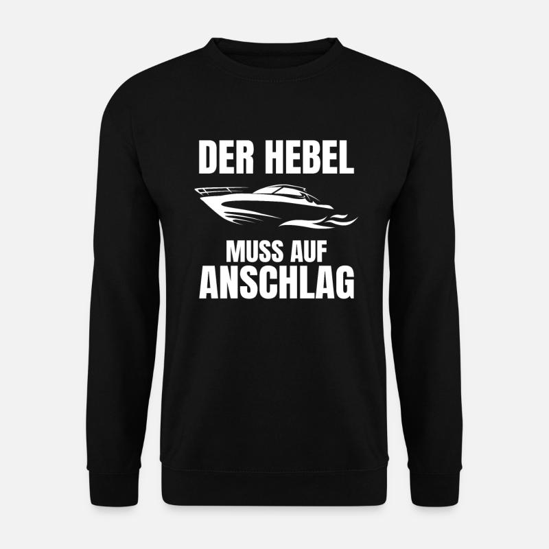 Boot Bootsführerschein Bootsbesitzer Kapitän - Unisex Pullover - Schwarz