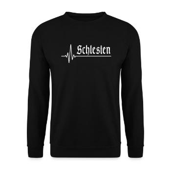 Schlesien Polen Schlesier Geschenk - Unisex Pullover - Schwarz - Vorne - Alina (178cm) & Michal (187cm)