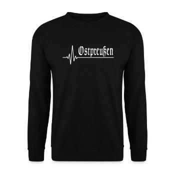 Ostpreußen Meine Liebe Polen Geschenk - Unisex Pullover - Schwarz - Vorne - Alina (178cm) & Michal (187cm)