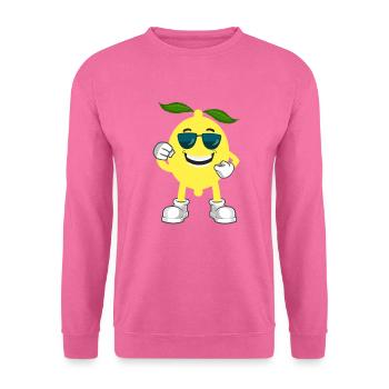 Lustiges Zitrone Sommer Frucht Design - Unisex Pullover - Pink - Vorne