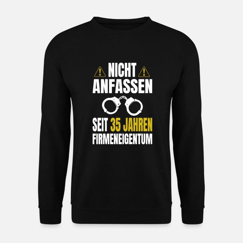 35 Jähriges Dienstjubiläum Firmenjubiläum - Unisex Pullover - Schwarz