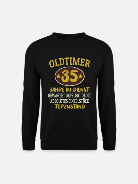 35 Jähriges Dienstjubiläum Firmenjubiläum - Unisex Pullover - Schwarz